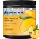 KĽÚČOVÉ NUTRIENTY Powder Multivitamínové elektrolyty Bez cukru - Tropical Peach Mango Electrolyte Powder - Endurance & Energy Supplement - Hydratácia Powder - Bez kalórií - 90 Služieb - Made in USA