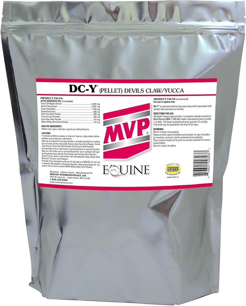 DC-Y (15lb) Pomoc pri minimalizácii bolesti a nežnosti spojené s každým dňom aktivity v koňoch