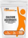 BulkSupplementments.com Vápnik Askorbát prášok - Pufrovaný vitamín C doplnok, Vápnik prášok - Vegan a lepidlo bez, 1g na porciu, 1kg (2,2 lbs) (Pack of 1)