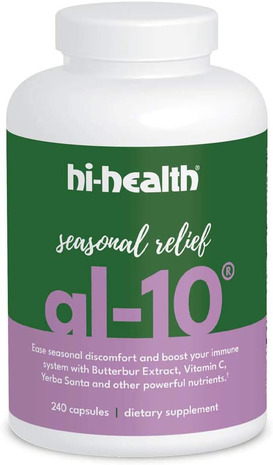Hi-Health AL-10 Sezónna úľava Natural non-Drowsy Immune Booster, 240 Kapsule