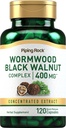 Piping Rock Wormwood Black Walnut Kapsule 400mg 