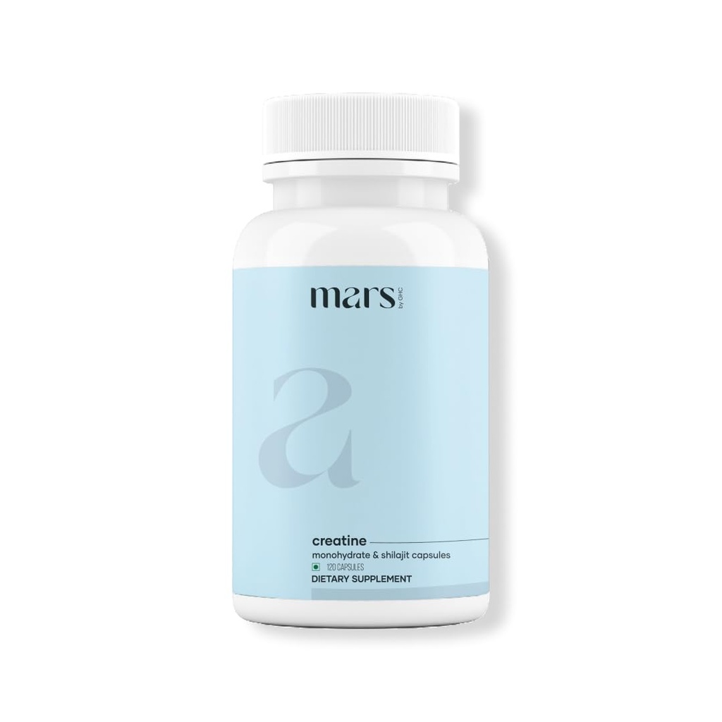 mars by GHC Micronized Creatin monohydrate Caps with Shilajit & Ashwagandha (120N) 