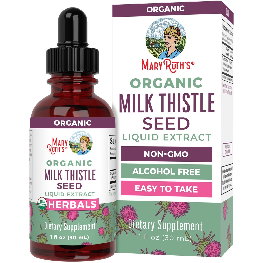 MaryRuth Organics Milk Thitle Seed Liquid Extract, 1 FZ