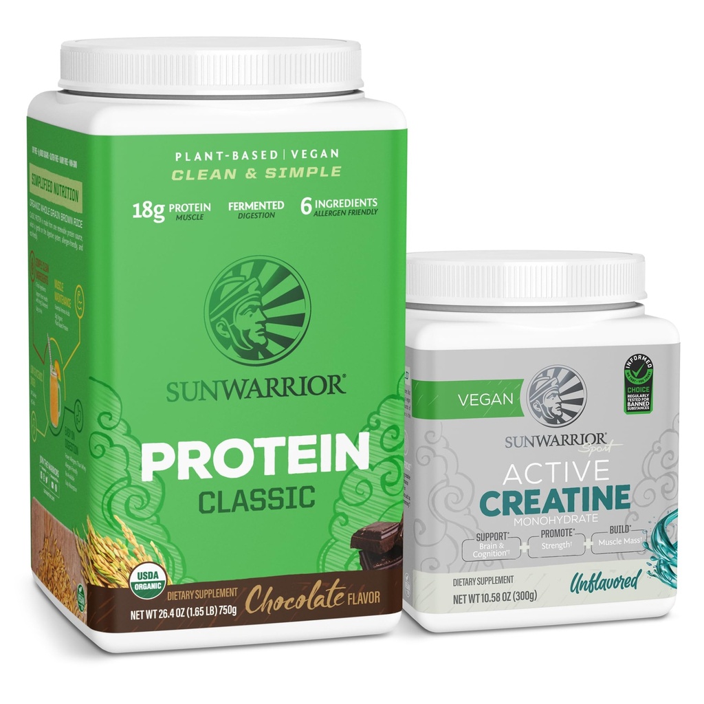 Sunwarrior Brown Ryce Protein Powder Plant-Based 