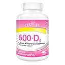 21st Century Calcium Plus D Supplement Tablet , 600 mg, 400 Počet