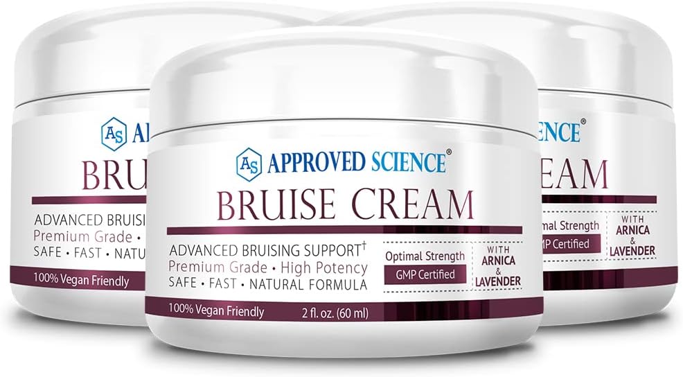 Schválený vedecký bruise krém - Arnica a levanduľa - Soothe a Fade Bruises - 6 Fl. Oz - 3 balenie - Vegan