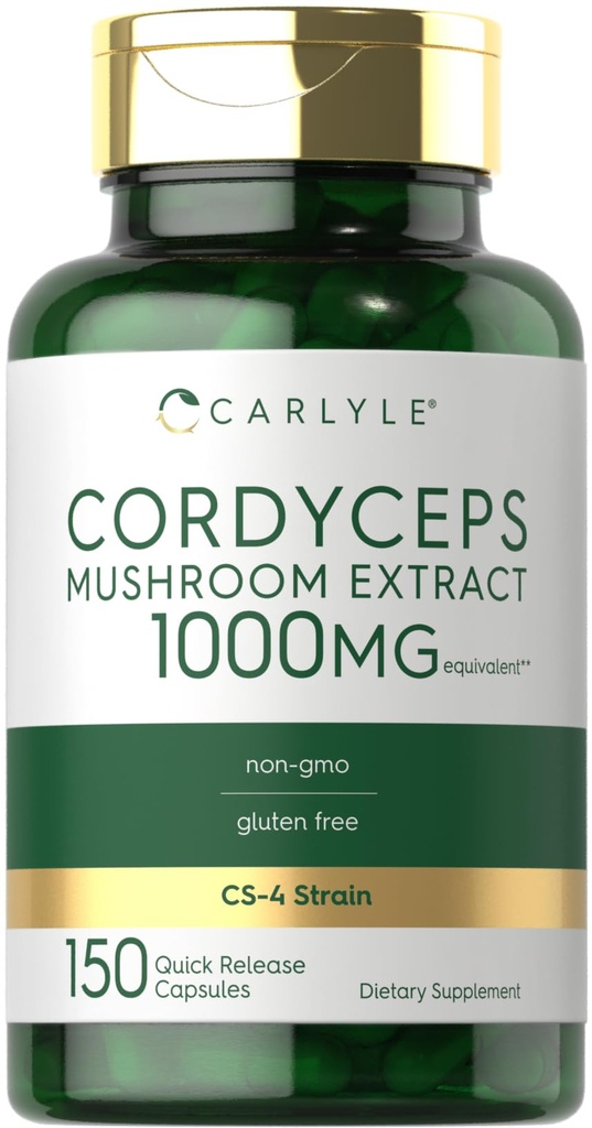 Carlyle Cordyceps Mushrom Capsulas 1000mg 