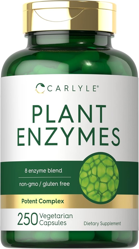 Carlyle Plant Enzymes with Protease, Papain, Lactase and Bromelain 