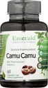 Emerald Labs Camu Camu - Rastlinný-Zdrojovaný vitamín C, Bioflavonoidy, Aminokyseliny & B Vitamíny - Gluten-free, Vegan - 60 Rastlinné kapsuly (30-Deň dodávky)
