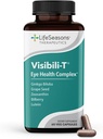 LifeSeasons Visibili-T s Bone Densi-T - Očné zdravie a vízia podpora doplnok - luteín, chróm, mrkva koreň, čučoriedky, Ginkgo Biloba, Hroznové semeno extrakt, lykopén, vitamín A a viac - 120 Kapsule