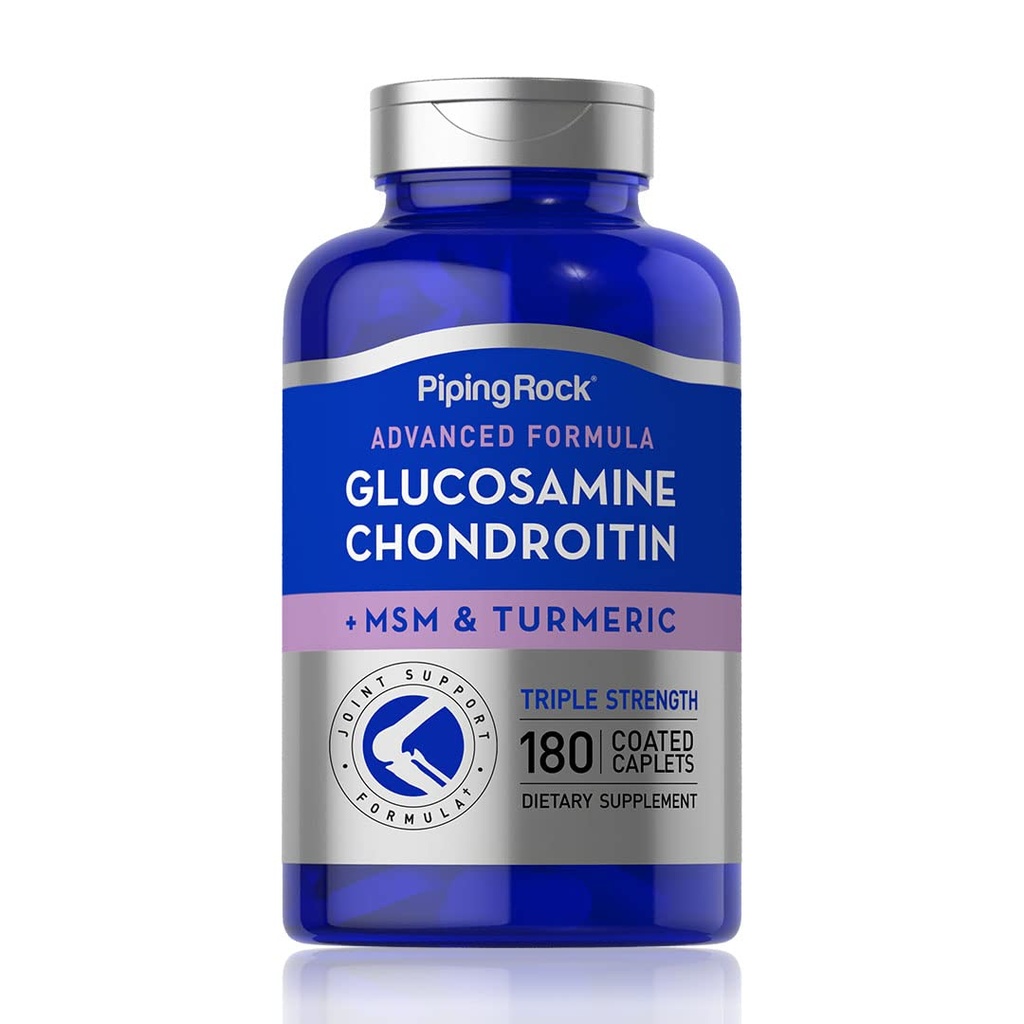 Piping Rock Glukosamine Chondroitin MSM Turmeric 