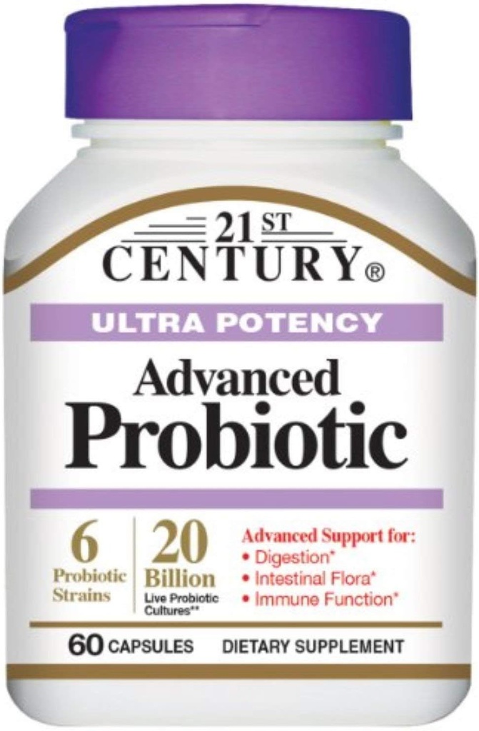 21st Century Ultra Potency Advanced Probiotické kapsule 60 ea (Pack of 4)