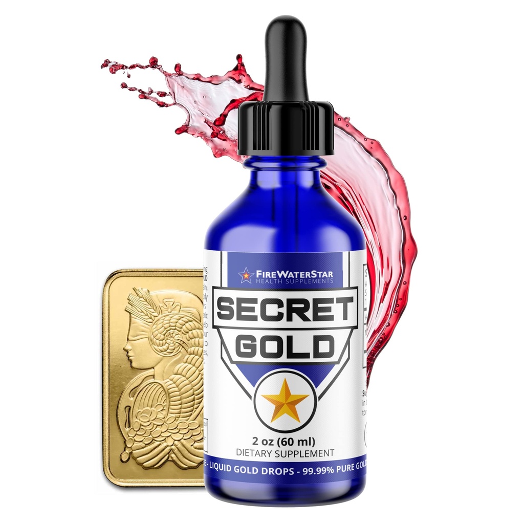 FWS Koloidné zlato Tekuté kvapky, Povznesenie Meditácia Spirituálna pomoc Mozog Boost, Zvýšiť povedomie jasnosť Sny Intuícia, Vyrobené z 99,99% Pure Swiss Gold, 100 ppm, Ruby Red, Real 24K