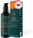 CYMBIOTIKA Adrenal Super Tonic Liquid Supplement with Ashwagandha, Zinok, Levanduľa, Svätá bazalka, pre imunitnú podporu a relaxáciu, Gluten Free, Vegan, Keto, Berry, 2 fl oz
