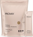 ProMix Nutrition Debloat Prebiotiká a probiotiká, Bloating Relief for Women, Gut Cleanse Detox for Men and Immune Support - White Peach - 30 Servings (Pack of 30)