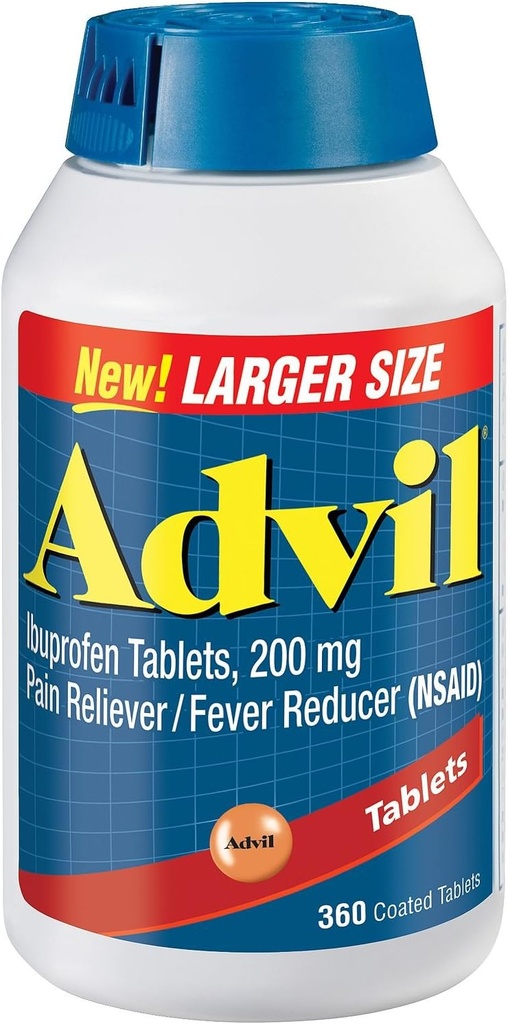360 Advil obalené tablety 200 Mg Bolesť Reliever