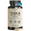VINATURA TUDCA Milk Thitle 1250mg - Tudca Supplement, Tudca bile soli, Pečeň podpora, Žlčník doplnky *USA Made and Tested* Wile Salts Supplement - 90 Kapsule