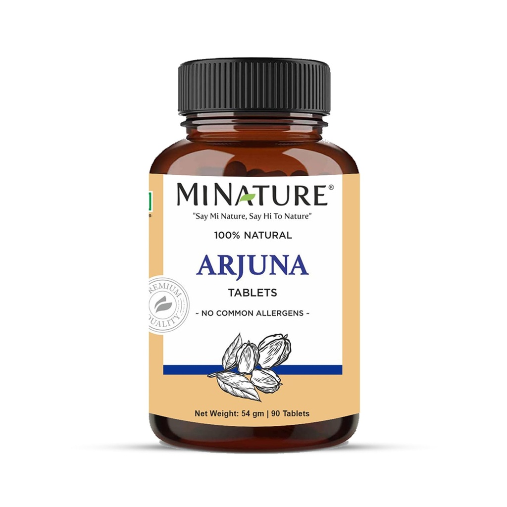 Arjuna Tablety podľa mi Príroda -90 Tablety, 1000mg 45 Day Supply 