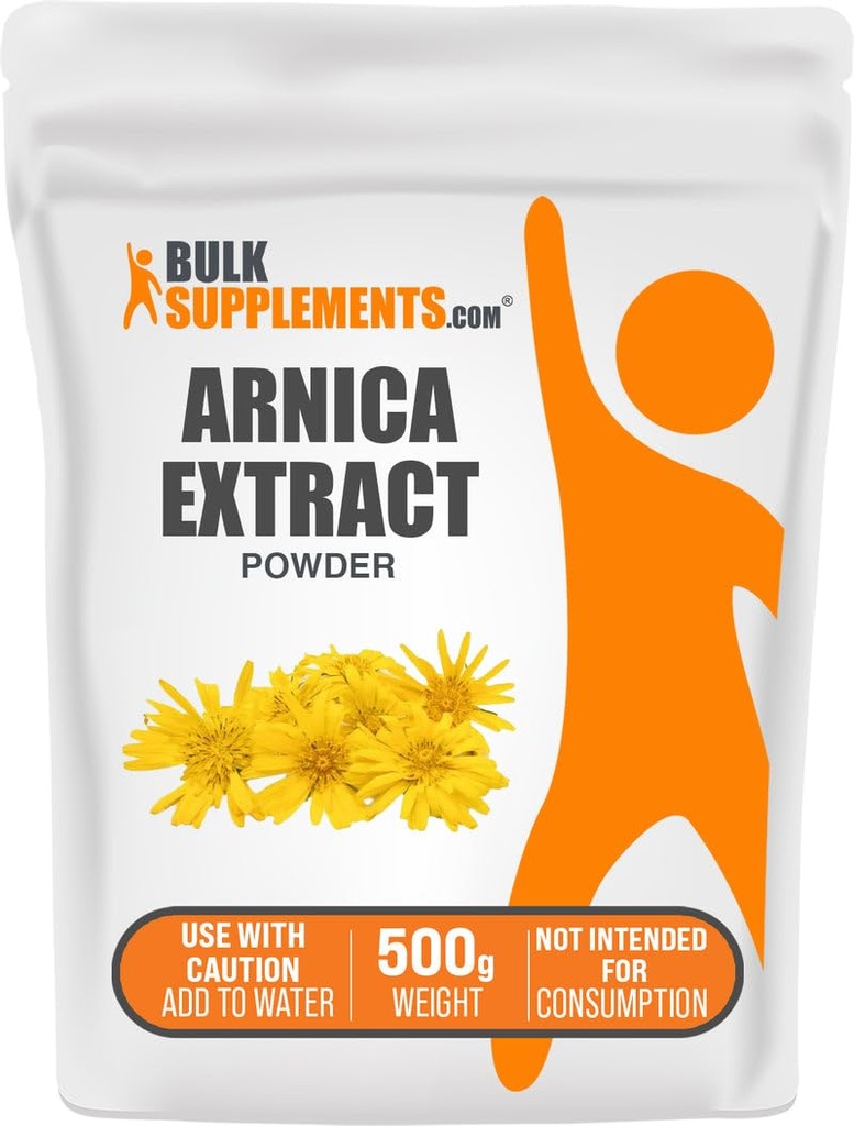BulkSupplements.com Výťažok Arnica Powder - Bylinné doplnky, z sušených kvetov Arnica, slúži Vary per Use, 500g (1,1 lbs) (Pack of 1)
