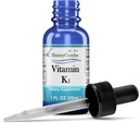 Vitamín K1 Tekuté kvapky - vyrobené v USA - Prírodná vysoká potencia Phyllochinón pre mužov, ženy, deti, a novorodenci Great pre tmavé pod očné kruhy - hromadne veľkosti tiež k dispozícii
