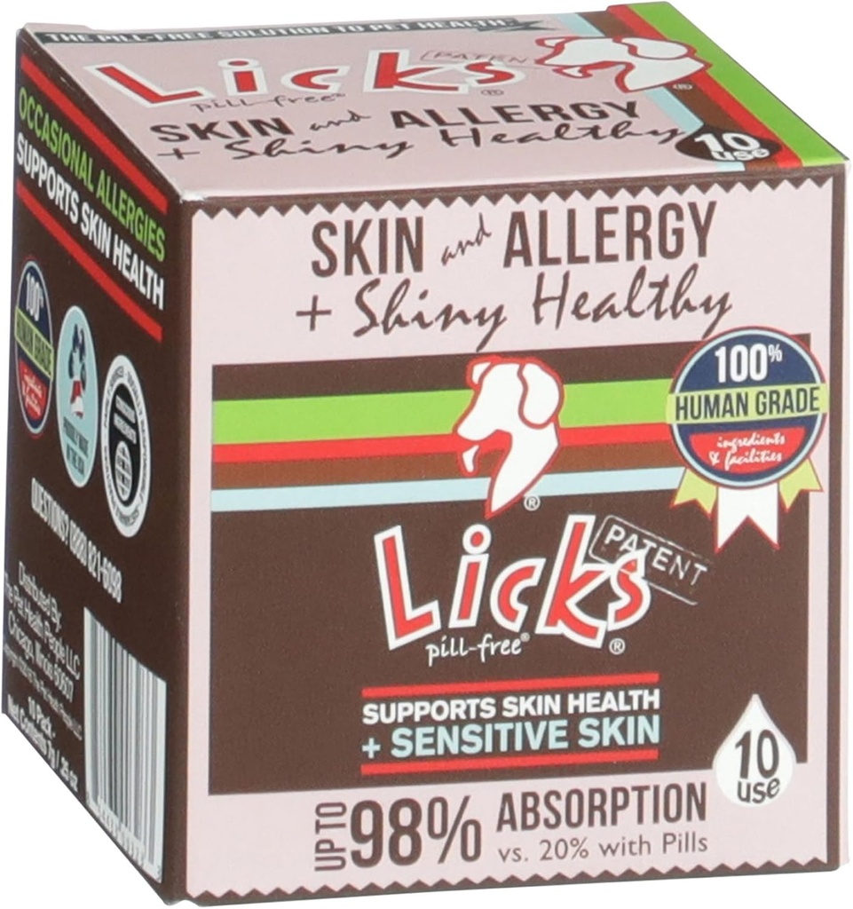 Licks - koža a alergia pre psy - LiquiPaks - 10 Použitie