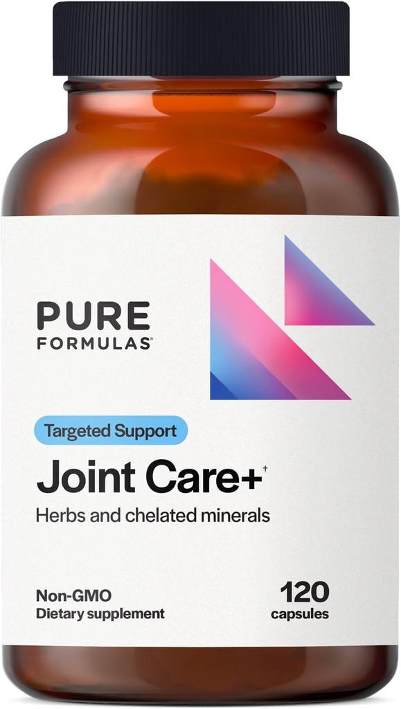 PureFormulas Joint Care + - Premium Joint Suplement with Hyaluronic Acid, Glucosamine, MSM, Green Lipped Mussel, Turmeric & More - Non-GMO Formula pre dospelých (120 kapsúl)
