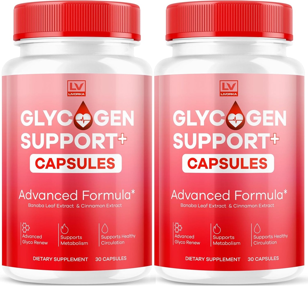(2 balenia) Glycogen Support Supplement Advanced Formula, Glycogen Support Capsules, Glycogen Support, Advanced Glycogen Support Formula, Glycogen Support Supplement Reviews, 60 Kapsule po 2 mesiace