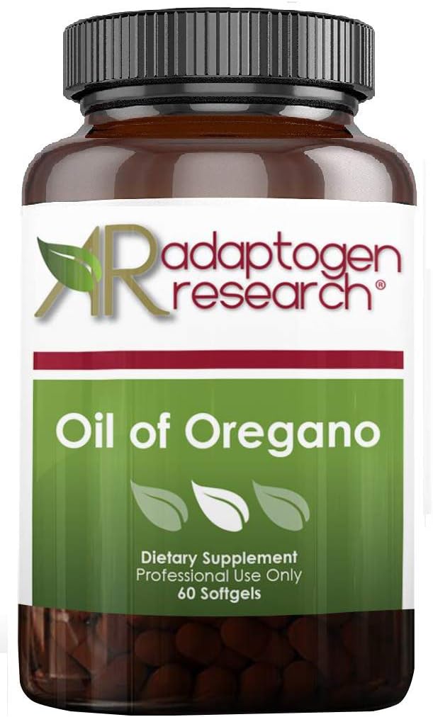Olej z Oregano Softgels - Oregano olej doplnok s vysoko koncentrovaným karvatrol - podporuje čistenie sietnice - malé pilulky (60 softgels) zlato