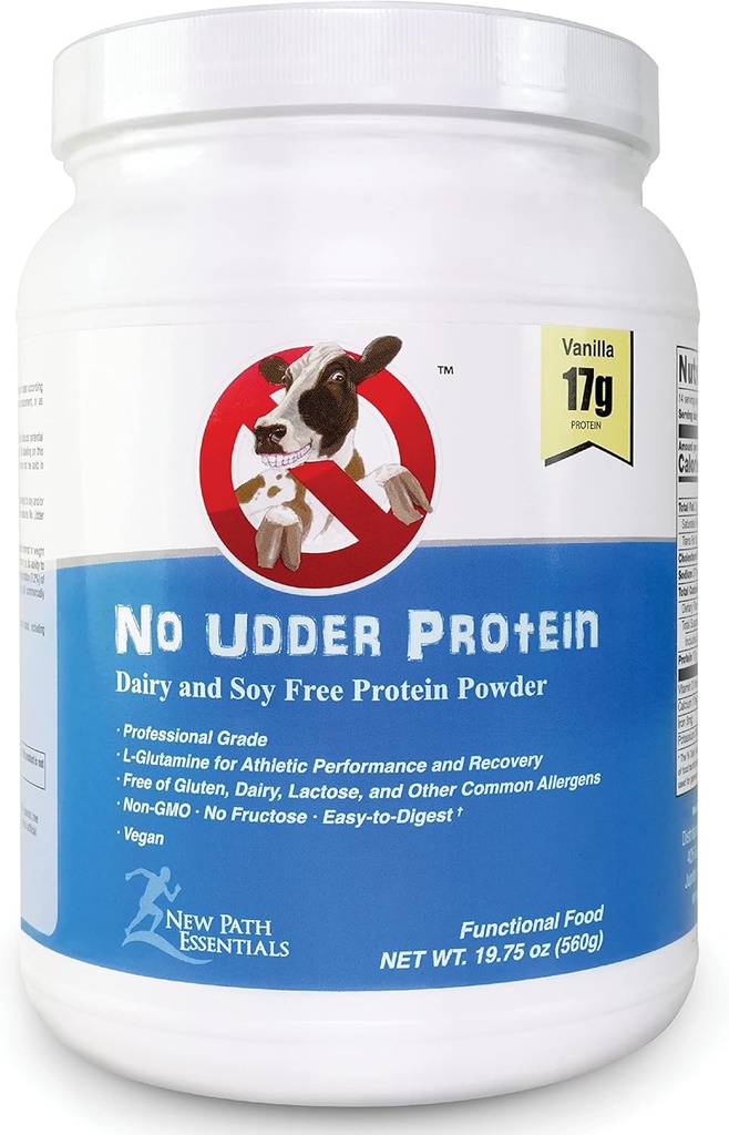 Udder Protein Dairy Free Vegan Soy Free Protein Powder, Vanilla Delight