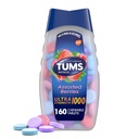 TUMS Ultra sila Žuvacie antacidá Tablety na úľavu od pálenia záhy a úľavu od trávenia kyseliny, rozmanité bobuľové plody - 160 Počet