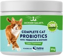 Kompletné Cat Probiotiká s prebiotikami a enzýmami Jackson Galaxy - Podpora trávenia, Imunitná podpora Diétny doplnok - Made in The USA