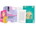 LE GUSHE Pimple Patches for Face (132 bodov) & Pod očné patche (30 párov). Zlatá očná maska s kolagénom a aminokyselinou, starostlivosť o vrásky, opuchnuté oči a tmavé kruhy