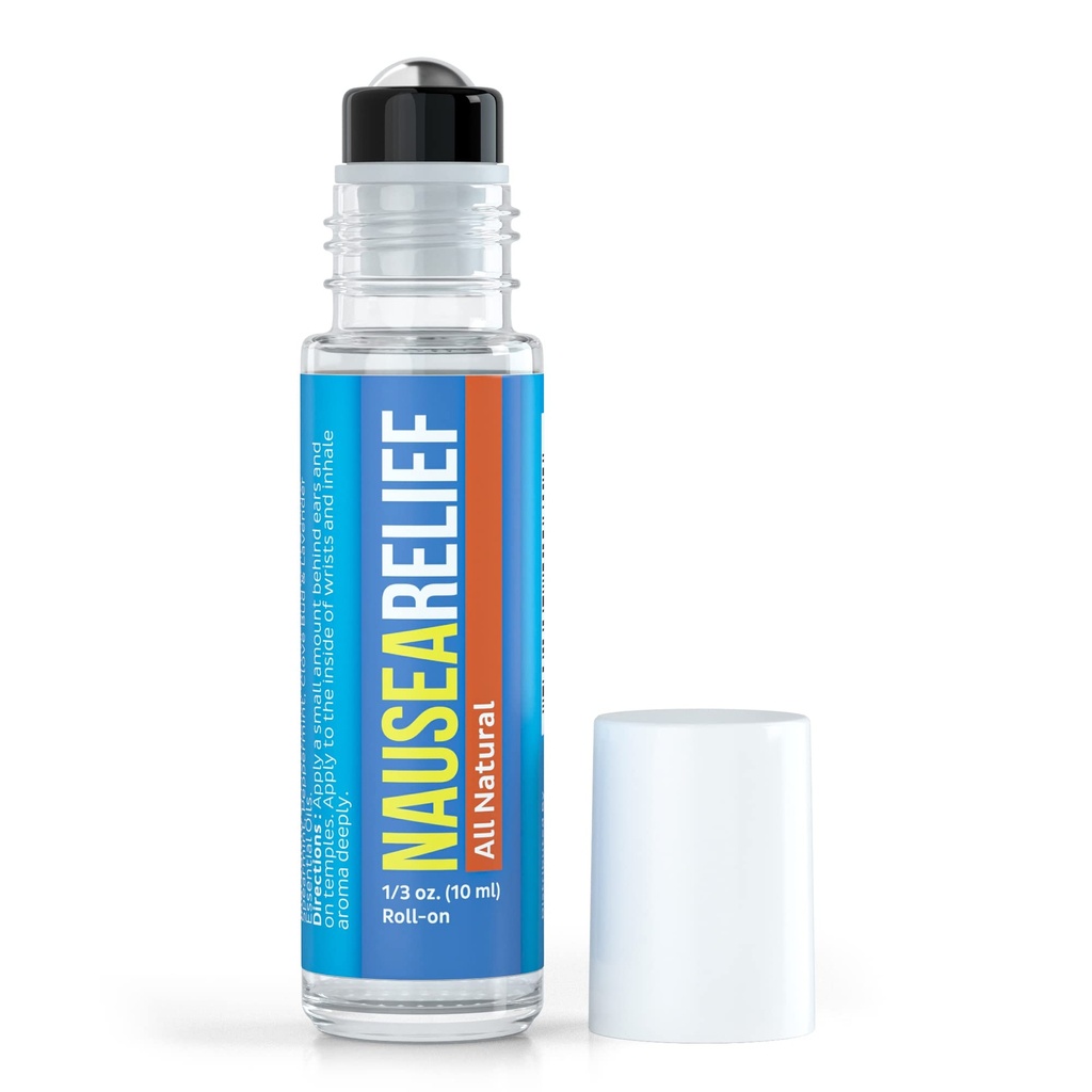 Migrastil Nauzea Ease Roll-On (10ml) - Rýchla pomoc pre zvedavosť z Motion Choroby, Migraines, Chemo, atď - Cruelty-Free & Vegan. Vyrobené v USA.