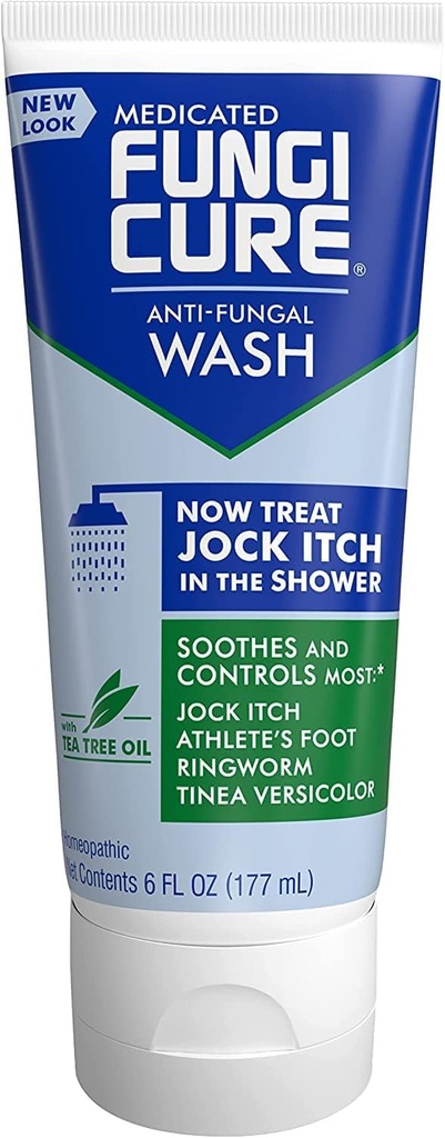 FungiCure Medikované anti-Fungal Jock svrbenie umývanie - liečiť Jock svrbenie v sprche - 6 Fl Oz (Stock of 2)