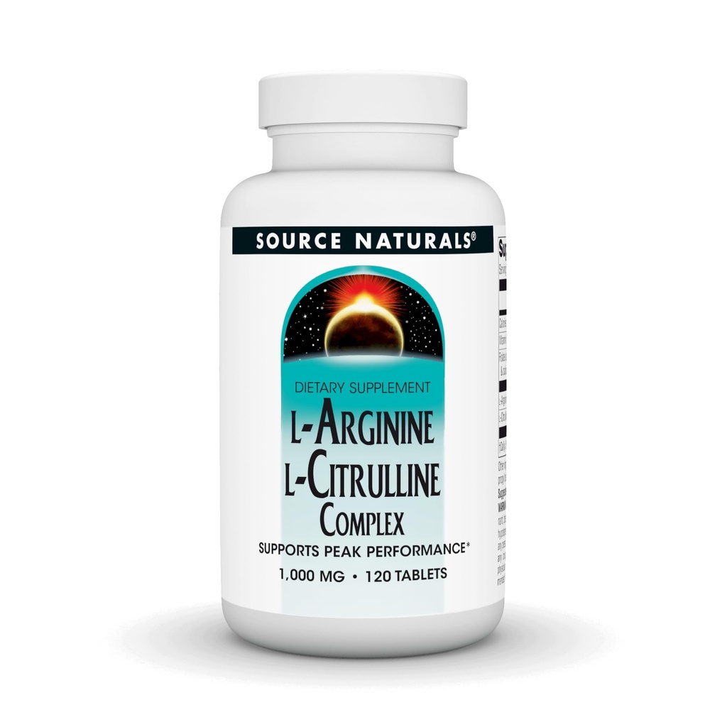 Zdroj Naturals L-Arginín L-Citrulín komplex, 120 tabliet, 1000 mg