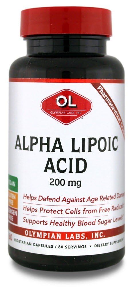OLYMPIAN LABS Alpha Kyselina lipová 200 Mg, 0,15 libra