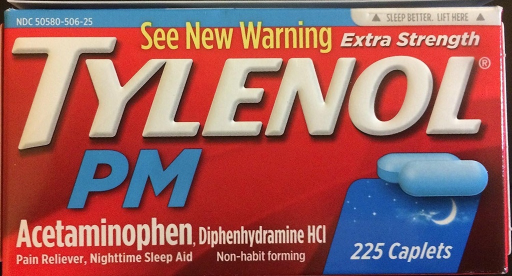Tylenol PM Extra sila Caplets (225 ct.) (2 balenia)
