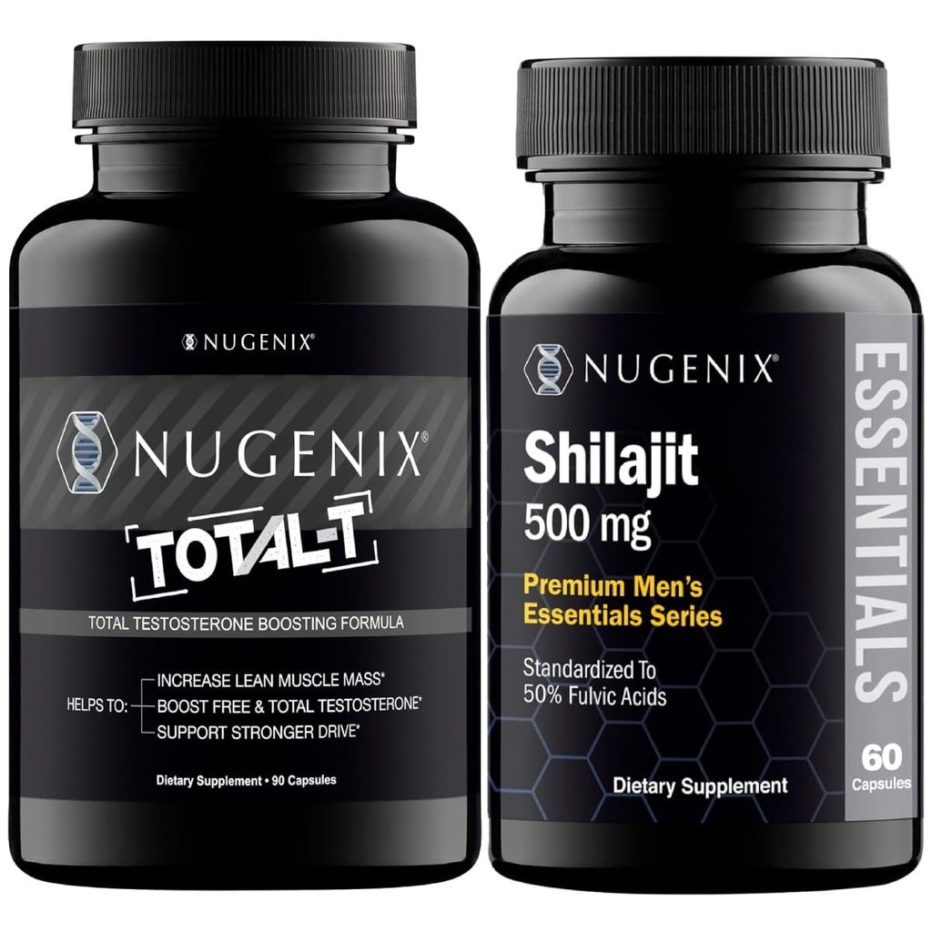 Nugenix Essentials Shilajit a total-T Testosterón Booster pre mužov
