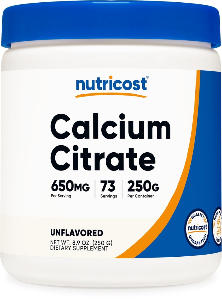 Nutricost Dusičnan vápenatý (250 gramov) Nearomatizovaný