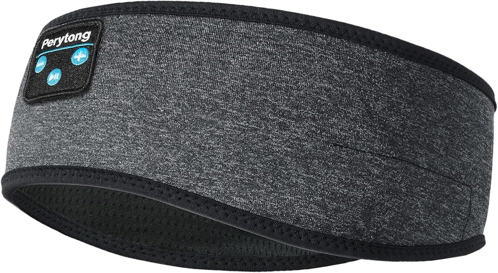 Perytong spánkové slúchadlá, bezdrôtové slúchadlá Bluetooth čelenka, spiace slúchadlá pre bočný spánok, elastická hudba spánková čelenka, ASMR bezdrôtové očné masky Tech Gadgets Dary pre mužov Ženy