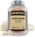 Lions Mane Supplement Kapsule - Nootropic Mushroom Supplement for Brain, Memory & Immune Support 