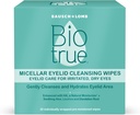 Biotrue Micellar Eyelf Care for Irritated and Dry Eyes Cleaning Wipes, from Bausch + Lomb, Multi, 30 Count