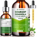 Soursop Bitters Extract Liquid Oil: Graviola Soursop Extract- Organické pre podporu buniek a regenerácie- Soursop Tincture Each 2 fl oz, 60ml