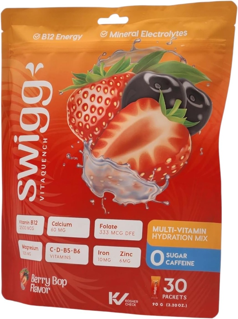 Powder Pakets Electrolytes Denné balíčky Multivitamínové hydratačné pakety Prášok Nie Cukor 2500 mcg B12, C + D + B6, folát, železný zinok + Viac