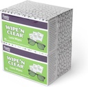 Flents Lens Wipes, Wipe 'N Clear, 150 Gróf, Pre-Moisted, Break-free, Trezor pre okuliare, slnečné okuliare, Jemné čistenie, Jasné videnie, Individuálne zabalené pre cestovanie a pohodlie, Vyrobené v USA