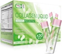 Liquid Collagen for Women, 2500mg Beauty Collagen Drink with Marine Collagen Peptides Glutatione Anti-Aging, Retainin Vlhkosť, Vitamín C & Biotin for Skin Revitalization [balenie 30]-Lemon Flavor