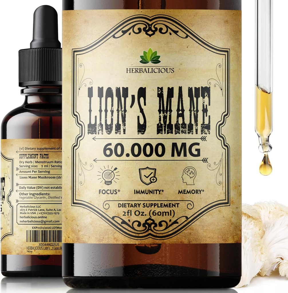 Lion's Mane Extract 2 fl oz Liquid 
