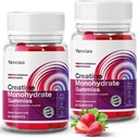 yanxiao Kreatín monohydrát Gummies 5g pre mužov a ženy, Anti-Melting Formula, bezcukrové kreatín žuvačky pre rast a silu svalov, obsahuje vitamín C a ďalšie živiny (120 Počet)