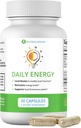 Ben 's Natural Health Daily Energy B-vitamín komplex s TMG a zinok pre prírodnú energiu, stres, zameranie a imunitnú podporu, 30 kapsúl