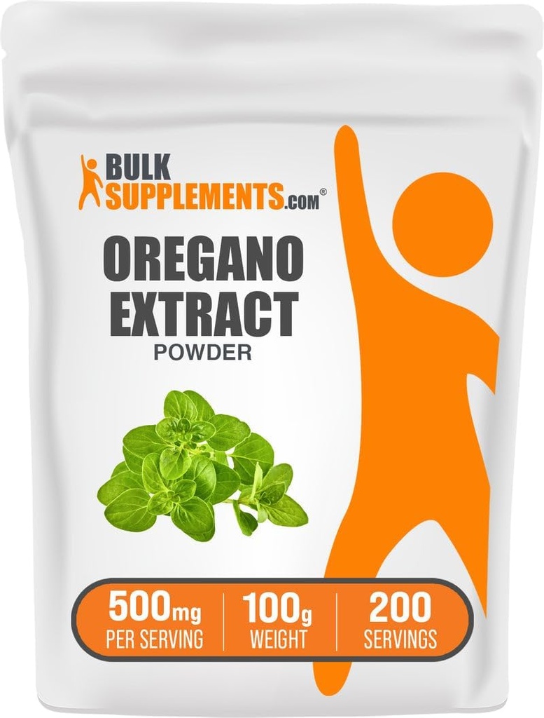 BulkSupplementments.com Oregano Extract Powder - Bylinný extrakt doplnok, z Oregano Herb - Gluten Free, 500mg per Serving, 100g (3,5 oz) (Pack of 1)